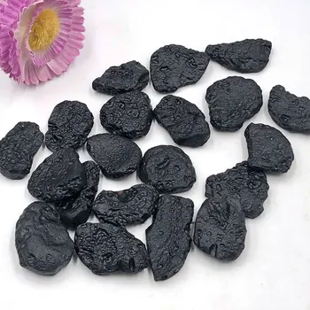 100g Vrac Natural Tektite Piatră Neagră Meteorit Minera Specimen de Cristal Reiki de Vindecare de Energie Pandantiv de Piatră prețioasă de a Face Decor Acasă