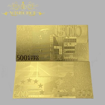 10buc/lot Fierbinte de Vânzare a Bancnotelor Euro 5 10 20 50 100 200 500 1000 1 Milion de Euro de Aur a Bancnotelor în Aur de 24K Pentru Colectie