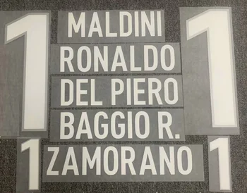 1998 Nameset Maldini, Del Piero Baggio Zamorano Imprimare Personaliza Orice Nume Număr De Fier Pe Patch-Uri