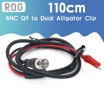 1buc 110cm BNC Q9 Dual Aligator Clip Osciloscop Test Sonda Duce Cabluri Conector Dual Tester Instrumente Electrice de Lucru