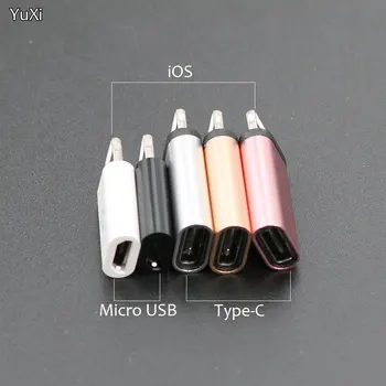 1buc Pentru iPhone Micro USB / Tip-C Adaptor Încărcător de sex Feminin la Masculin Convertor Adaptor pentru iPhone 6 6s 7 8 Plus X 10 pentru iPad