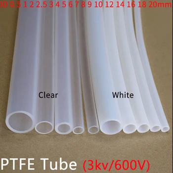 1M FEP PTFE Tub Pentru Imprimantă 3D Piese de Țeavă ID 0.5 1 2 2.5 3 4 5 6 7 8 10 12 14 16 18 20 mm F46 Izolate Furtun Teava Rigida 600V