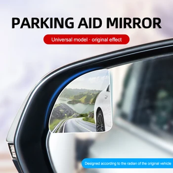 1Pair Blind Spot Mirror Pentru Masina HD de Sticla Fara rama Reglabil 360 de Grade Unghi Larg Convex Oglinda Retrovizoare de Asistență la Parcare cu Oglinda