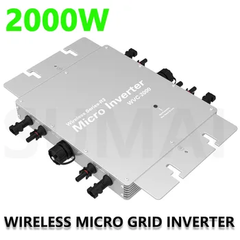 2000W WVC Solar Micro Grid Tie Inverter DC22V-60V la 120V/230V Comutator Auto Cu Wifi Wireless Serie R3 Micro Invertor