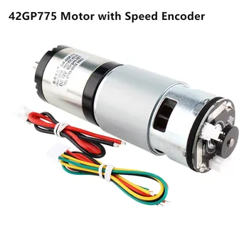 42mm 42GP775 Magnet Permanent Planetare Reductor Gear Motor de curent continuu cu Viteză Encoder 12V24V pentru Electrocasnice/Robot/Imprimantă