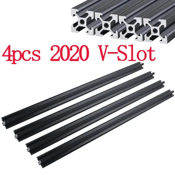 4buc 2020 V-slot 6.2 mm Profil de Aluminiu Extrudare 100-800 mm Liniare Feroviar 200mm 600mm 500mm 700 mm 400 mm Pentru Imprimanta 3D Cadru CNC