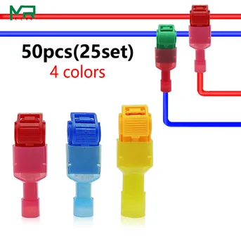 5/10/20/25 Set Rapid 4 culori cabluri Electrice cu Conectori Snap Îmbinare Bornă de Sertizare 0.5~4.0 mm 2 Sârmă Conector Impermeabil