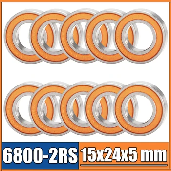 6800RS Rulment ABEC-3 (10BUC) 10*19*5 mm Secțiune Subțire 6800-2RS rulment 61800 RS 6800 2RS Cu Orange Sigilat L-1910DD
