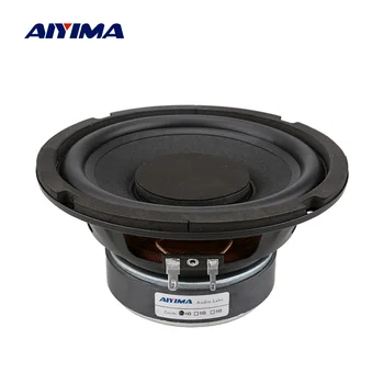 AIYIMA Woofer 6.5 Inch Difuzor Audio de Mare Putere Muzică DIY cu Difuzoare de Sunet 4 8 Ohm 80 W Coloana de Cauciuc Partea de Subwoofer Difuzor