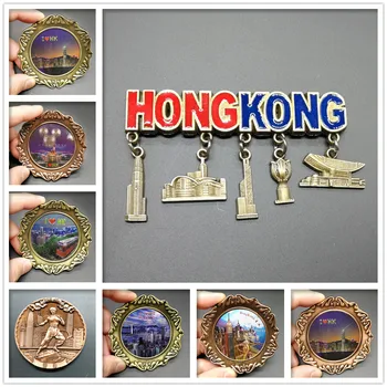 China hong kong Magnet de Frigider Suveniruri Turistice Frigider Autocolante Magnetice de Călătorie de colectare Cadou