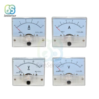 DC Analog Indicator Voltmetru Ampermetru de Panou 30V 50V 1A 2A 3A 5A 10A Mare Precizie Mecanică de Curent Tensiune de Metri