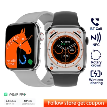 DT8 Max Smart Watch pentru Barbati Femei Uita-te la Seria 8 Smartwatch 2022 Fitness Brățară NFC Asistent Voce Ceas PK IWO W28 Pro