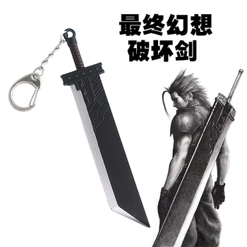 Final Fantasy 7 Remake Sabia Breloc Cloud Strife Buster Sword Zack Fair Armă Aliaj Pandantiv Lanț Cheie Breloc Anime Bijuterii