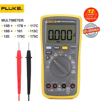 Fluke Multimetru Digital 15B+ 17B+ 18B+ 101 12E 179 117C 115C 175C Electrice Detector de Voltmetru, Ampermetru, Termometru Tester