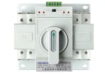 GCQ2-63/2P 2P 63A 220V MCB tip Dual Power Automatic transfer switch Comutator Basculant ATS