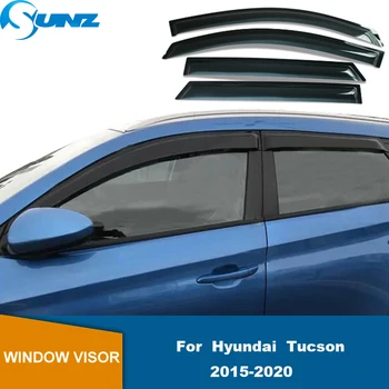 Geam Lateral Deflector Pentru Hyundai Tucson 2015 2016 2017 2018 2019 2020 Auto Scut Ploaie Fereastra Vizor Usa Ploaie De Paza Scut De Vânt