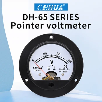 HUA DH-65 AC Voltmetru Indicator Analogic de Tensiune Instrumente de Măsurare Cerc Marin Electrice Fabrica de Instrumente en-Gros