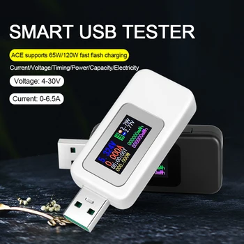 KWS-MX18L Ecran Color USB Tester 4-30V 0-6.5 Un Voltmetru Digital Tensiunea Actuală Încărcător Capacitate Detector Indicator