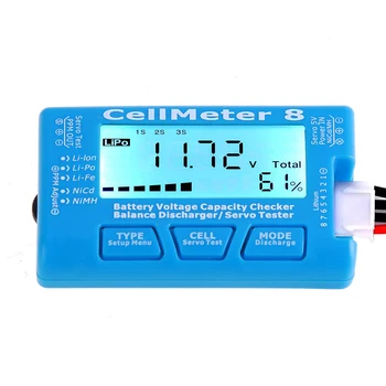 LCD Digital Capacitate Baterie Tester CellMeter RC CellMeter 8 LiPo Viața Li-ion, NiMH Nicd Tensiune Acumulator Tester