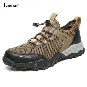 Loekeah Drumeții Pantofi Respirabil Om de Munte Alpinism Pantofi Trekking Sport Adidasi rezistente la Uzură în aer liber, Antrenor Încălțăminte