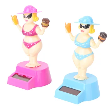 Masina Solare Dans Hula Fată De Bord Headfigures Jucării Tremura Figurina Hawaiian Bikini Poweredgirk Decor Desene Animate Desktop Alola