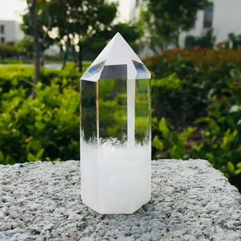 Naturale Piatra De Cristal De Înaltă Calitate, Clar, Transparent Rock Cristal De Cuarț Lustruit Singur Punct Bagheta Decor Feng Shui