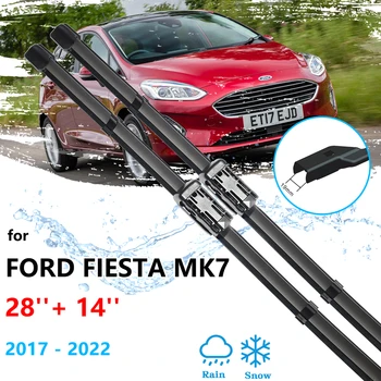Pentru Ford Fiesta MK7 2017 2018 2019 2020 2021 2022 Fara rama Lame Ștergător de Cauciuc Fata-Spate, Cutter Auto de Înlocuire Accesorii