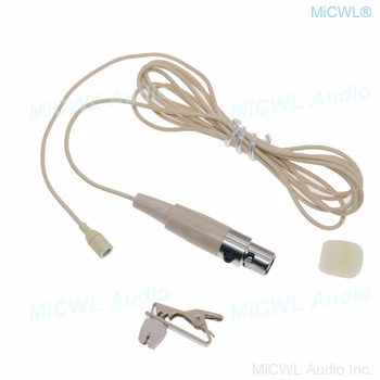Profesionale mini Clip Rever Lavaliera Microfonul Shure UR1 SLX1 PGX1 ULX Clipuri Cravată Wireless TA4F 4Pin XLR Bej