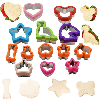 Sandwich Cutter Set pentru Copii de Copii de origine Animală Dinozaur Star în Formă de Inimă din Oțel Inoxidabil Mucegai de Pâine DIY Cookie-urile de Mâncare Fructe de Mucegai