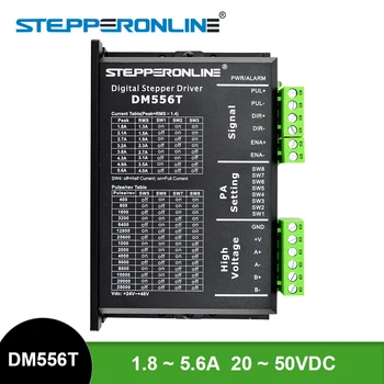 STEPPERONLINE DM556T Stepper Motor Driver 20-50VDC 1.8~5.6 Digital Stepper Motor Controller pentru Nema 17/23/24/34 CNC Motor
