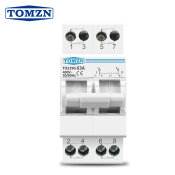 TOMZN 2P 63A MTS Dual de Alimentare Manuală, Transfer de Izolare Întrerupător de Blocare Întrerupător de Circuit