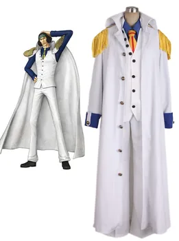 Una Bucata Aokiji Kuzan Marinei, Amiralul Uniformă Cosplay Costum
