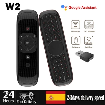 Wechip W2 Pro Air Mouse-ul de Control de la Distanță Voce Microfon W1/W2/R2 2.4 G Wireless Mini Tastatura Giroscop pentru Android TVBox Mini PC