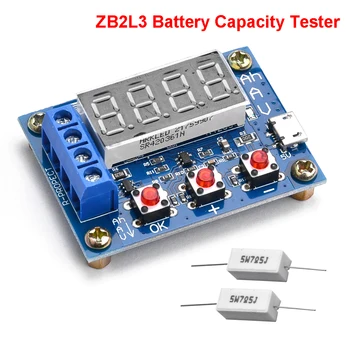 ZB2L3 Capacitate Baterie Tester LED 18650 Baterie Litiu Alimentare Testa Capacitatea de Descărcare de gestiune Metru DC4.5-6V