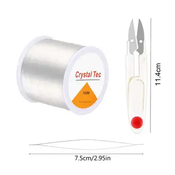 0.5-1.5 mm Transparent Fir Elastic Cordoane de Cristal Linie Coarda Cablul Șir de Mărgele Margele Pentru Bijuterii a Face Constatări Brățară