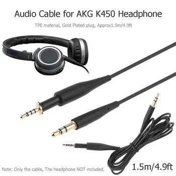 1,5 m de Casti Audio Cablu Audio Cablu de Extensie 2.5 mm tata 3.5 mm de sex Masculin Cablul de Sârmă pentru AKG K450 Q460 K480 K451 Căști