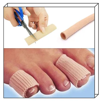15cm Material Gel Bandaj Tub Pentru Deget de la Picior Separator Bretele Calusuri Protectori Picioare Ameliorarea Durerii de Paza
