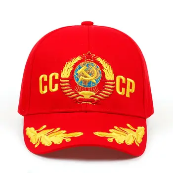 2019 URSS CCCP Stil rusesc Sapca Unisex negru Roșu de bumbac snapback Cap cu 3D broderie de cea Mai buna calitate pălării