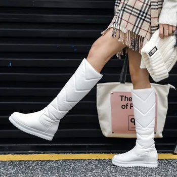 2022 Cizme de Iarna Pentru Femei Platforma de Pluș Cald Cizme de Zapada Impermeabile Genunchi-Cizme pentru Femei de Moda Pantofi Marime Mare 43
