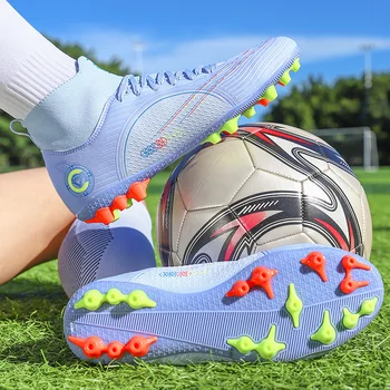 2022 Moda Violet Ghete de Fotbal pentru Bărbați, Femei Ag/tf Adidasi Gazon Non-Alunecare de Crampoane de Futsal ghete de Fotbal pentru Bărbați Zapatos De Futbol