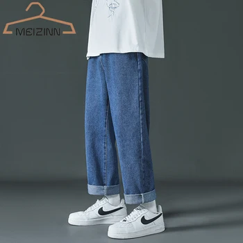 2022 Noi Bărbați Blugi Brand de Primăvară Y2K Streetwear coreean Blugi Largi Picior Barbati Pantaloni de Moda Hip Hop Direct Blugi Casual pentru Bărbați