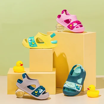 2022 noi de vara copii, sandale fete și băieți gaura pantofi anti-alunecare moale pentru copii toddler desene animate pantofi