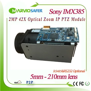 2MP 1080P Full HD de Rețea IP PTZ aparat de Fotografiat Module Starlight 5-210mm mult 42X Zoom Optic RS485/RS232 Suport PELCO-D/P IMX385
