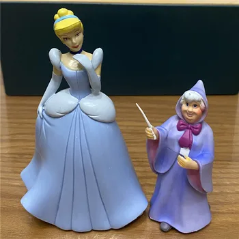 2piece 7-10cm Disney Classic Cinderella Prințesa și zâna cea bună figurina de Colectie Jucarii Model