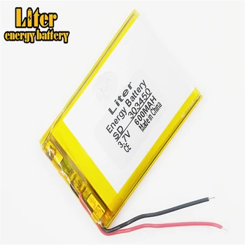 3.7 V 600mAH 303450 303550 polimer litiu-ion / Li-ion baterie Reîncărcabilă pentru dvr,GPS,mp3,mp4,E-book, lumina LED,difuzor