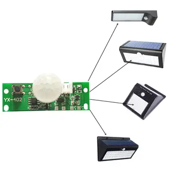 3.7 V DIY Kituri Solare Lampă de Control Bord Senzor de Noapte Lumina Controller Modul Infraroșu Inducție Modul de Lucru al Corpului Uman