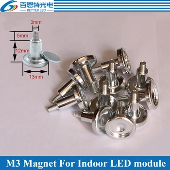 50pcs/lot M3 Cilindru magnet pentru Interior Plin de culoare LED display module