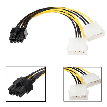 7.87 inch 20 cm feminin 4 pin P4 la 8 pin ATX EPS 12v adaptor de alimentare cablu PCIe