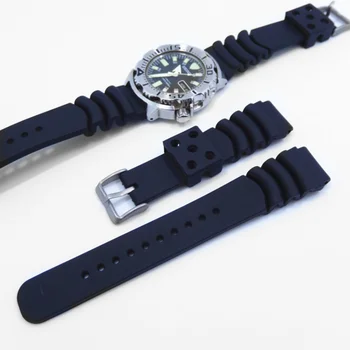 Accesorii ceas curea silicon pentru Seiko ceas se arunca cu capul cu apă fantomă DAL0BP SKX007 SRPA21J1 18mm 20mm 22mm 24mm sport curea