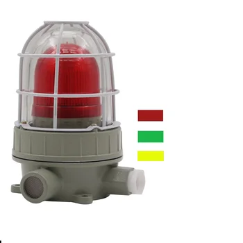 alarmă de incendiu anti-explozive aluminiu caz intermitent LED-ul de alarmă lampa sirena cu sunet 110dB 220V 36V 24VDC